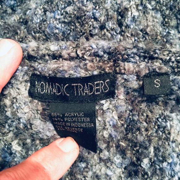 Nomadic Traders Small Sweater Cardigan bell sleeve Knit Short Sleeve - Picture 5 of 5